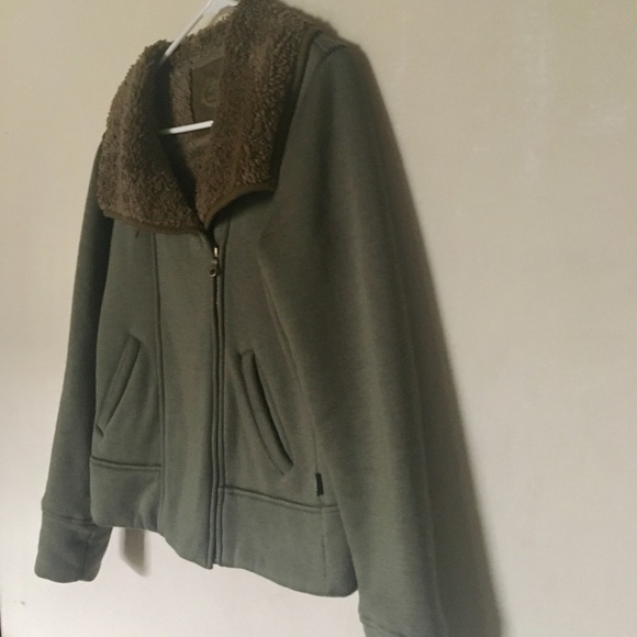Army Green warm Prana Jacket - Picture 2 of 6